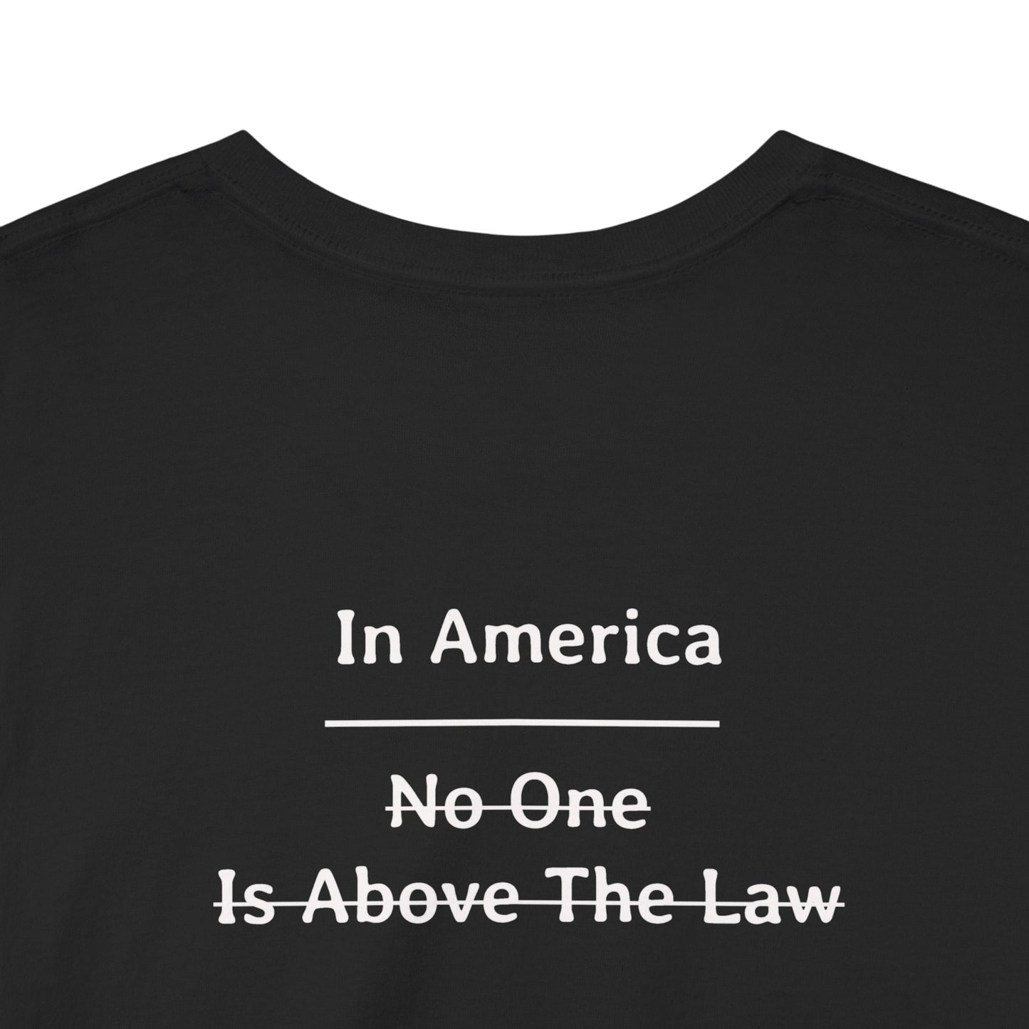 In America - No One Is Above The Law | Unisex Heavy Cotton Tee