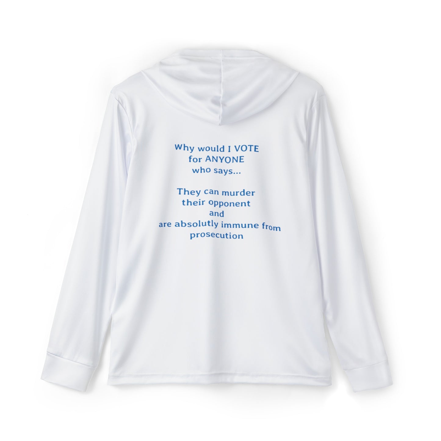 Why Would I Vote for Someone Who Says they can Murder Their Opponents | Men's Sports Warmup Hoodie (AOP)