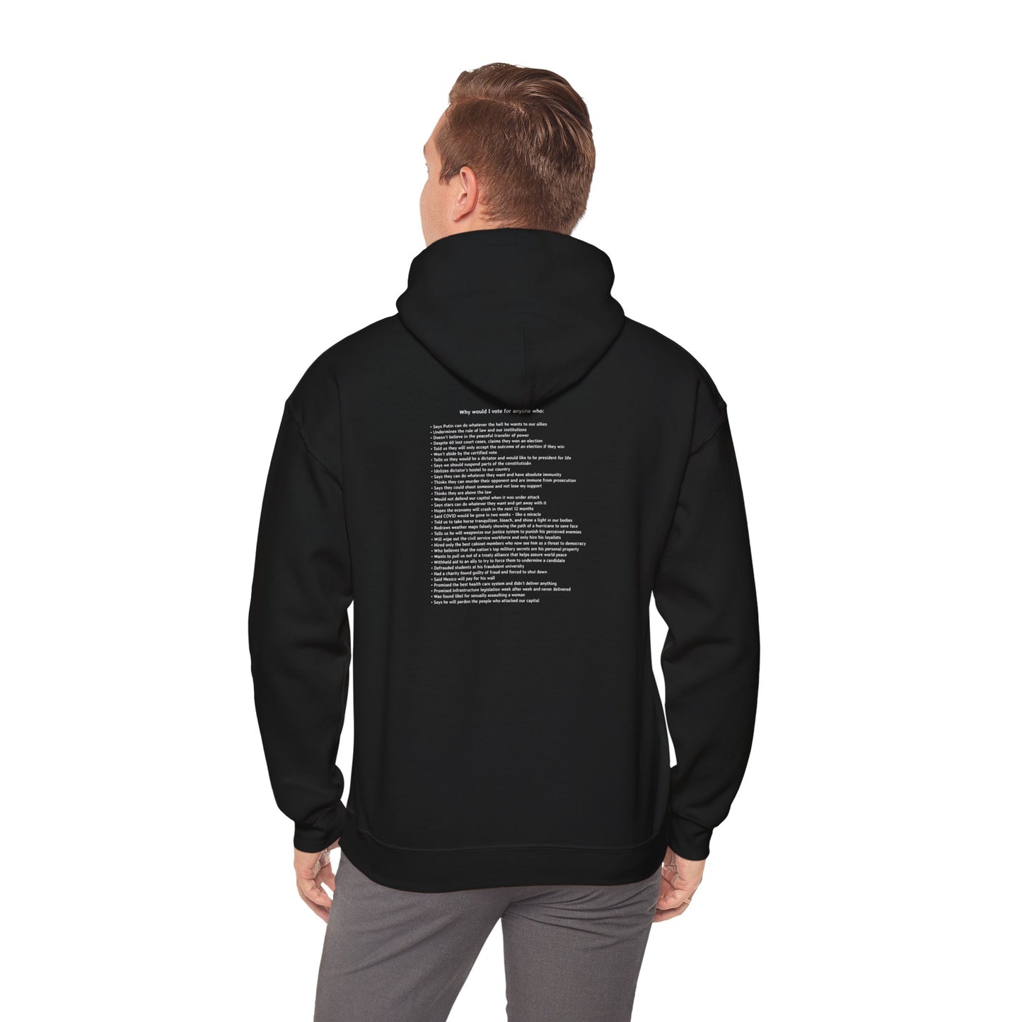 Why Would I Vote for Anyone Who... | Unisex Heavy Blend™ Hooded Sweatshirt