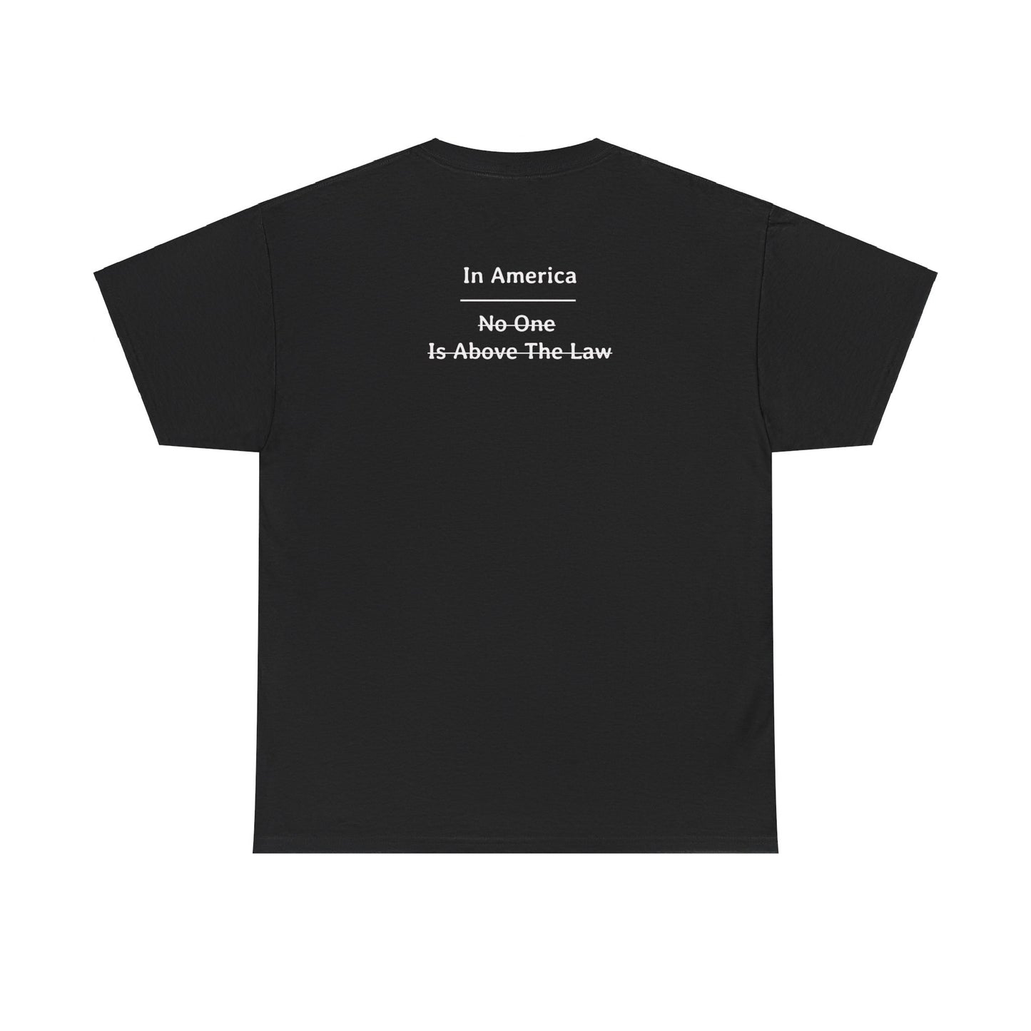 In America - No One Is Above The Law | Unisex Heavy Cotton Tee