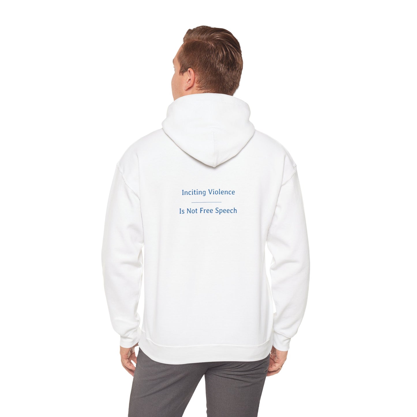 Inciting Violence - Is Not Free Speech  | Unisex Heavy Blend™ Hooded Sweatshirt