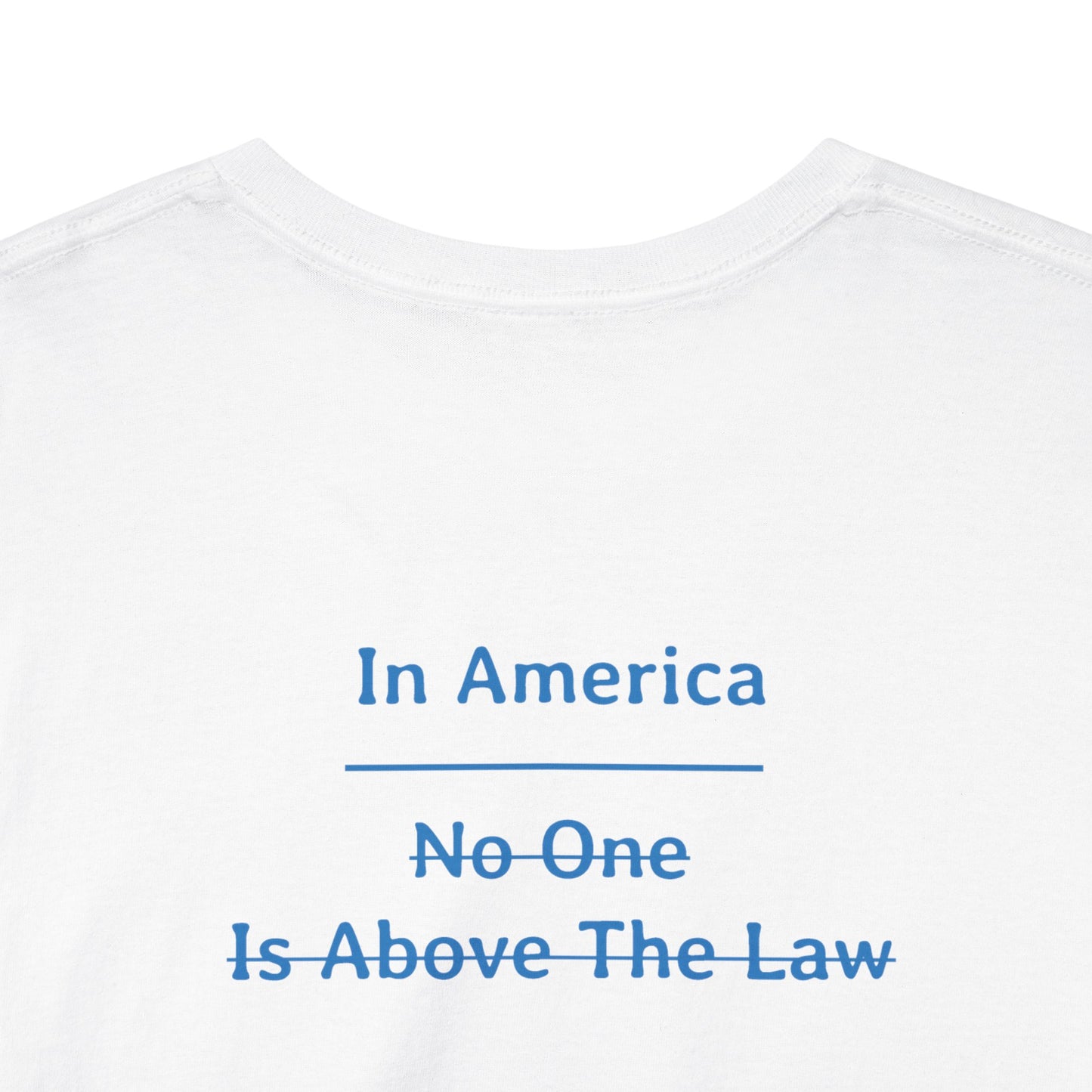 In America - No One Is Above The Law | Unisex Heavy Cotton Tee