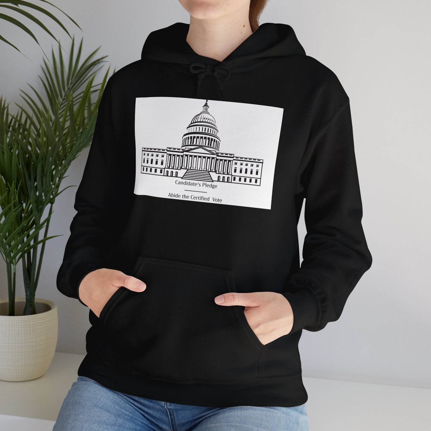 Candidate's Pledge - Abide the Certified Vote  | Unisex Heavy Blend™ Hooded Sweatshirt