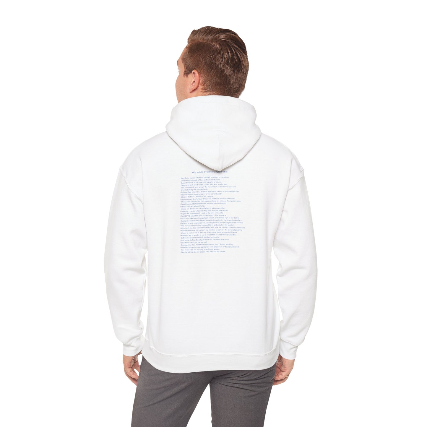 Why Would I Vote for Anyone Who... | Unisex Heavy Blend™ Hooded Sweatshirt