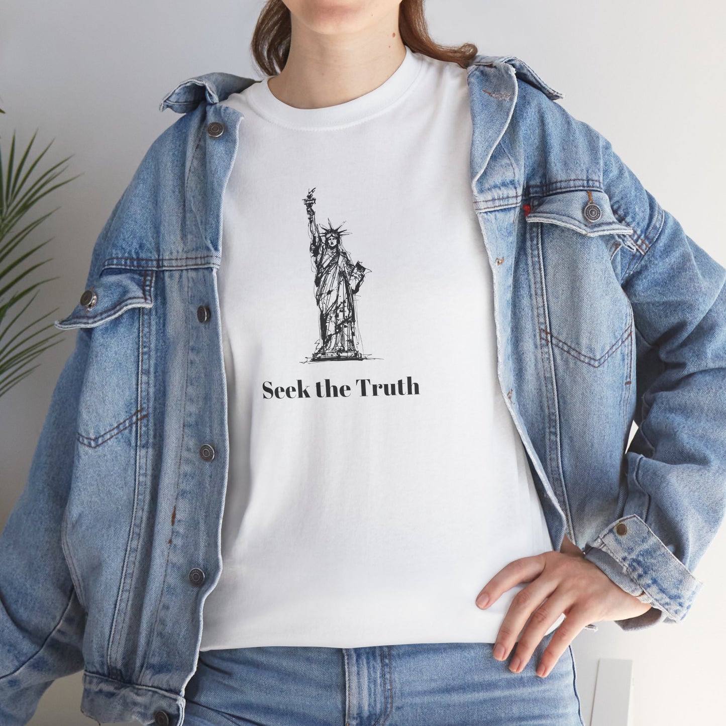 Seek The Truth But Remember - It May Not Be What You Think | Unisex Heavy Cotton Tee